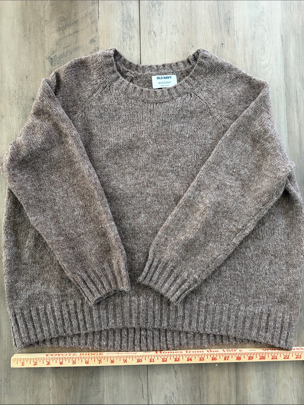 Old Navy Womens Large Brown Heather oversized Sweater excellent condition cozy